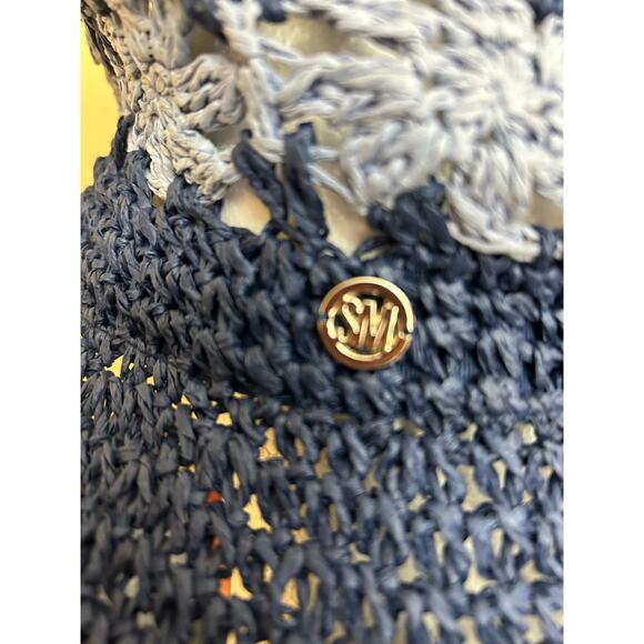 NWT Paper Yarn Packable‎ Sun Bucket Hat Navy OS - Picture 7 of 9